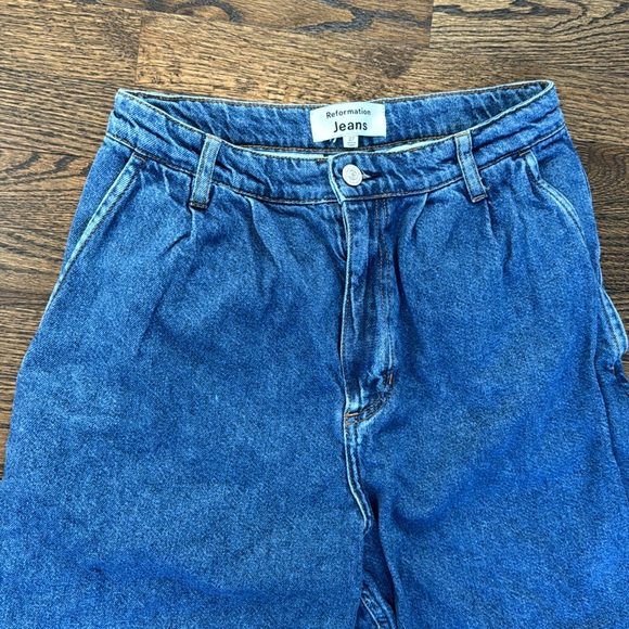 Reformation High Rise Blue Jeans - Picture 5 of 11